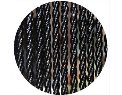 Rideau de porte en PVC noir Bellano (100 x 250 cm)
