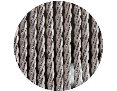 Rideau de porte en PVC taupe Bellano (100 x 230 cm)