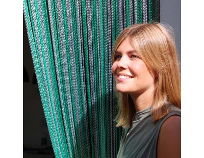 Rideau de porte en PVC vert Rimini (90x210 cm)
