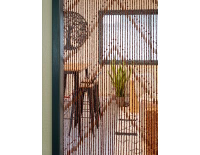 Rideau de porte en bois (Vague)