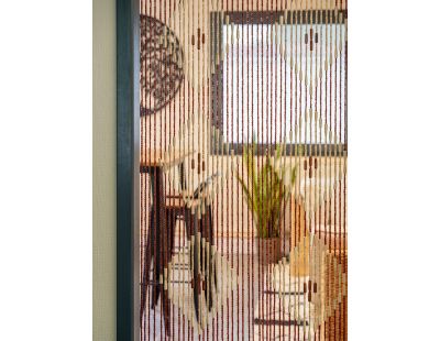 Rideau de porte en bois (Losange)