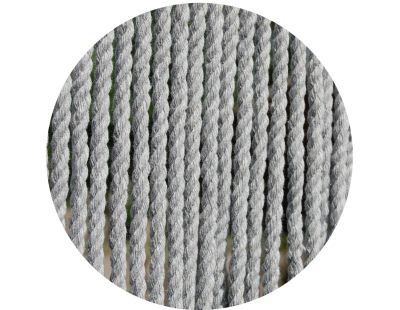 Rideau de porte en corde gris Toulon (100 x 230 cm)