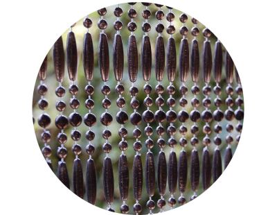 Rideau de porte en perles noires Fréjus (100x230 cm)