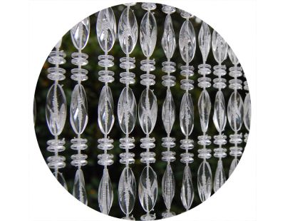 Rideau de porte  en perles transparentes Elba (100 x 230 cm)