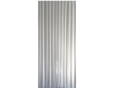 Rideau de porte en polyéthylène Lanières (Gris et blanc)