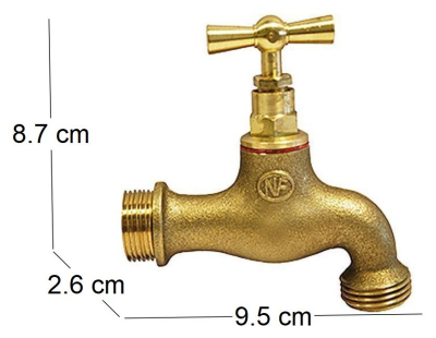 Robinet de jardin à clapet en laiton