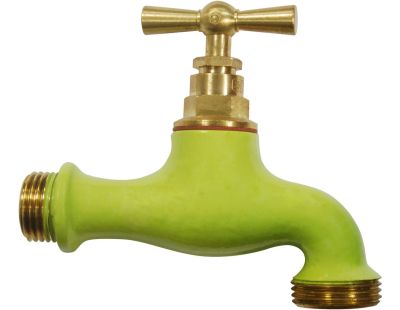 Robinet extérieur laiton coloré (Vert anis)