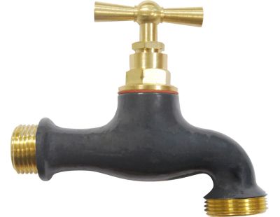Robinet extérieur laiton coloré (Ardoise)