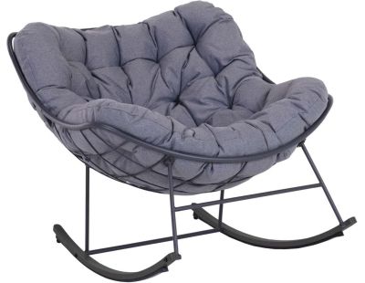 Rocking chair en acier epoxy Royal