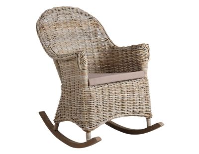 Rocking chair en poelet gris Kresek