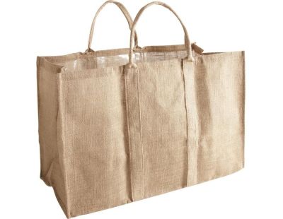 Sac à bûches en jute (Naturel)