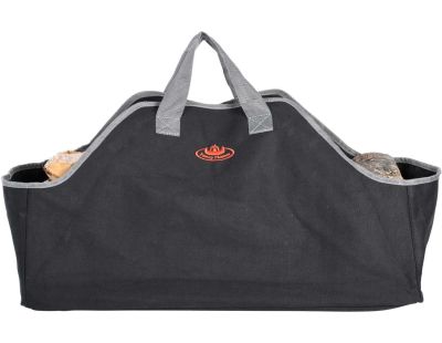 Sac à bûches en polyester noir