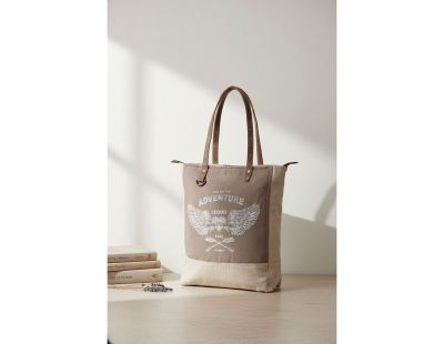 Sac en lin inscription Adventure
