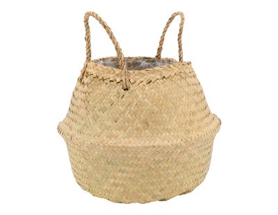 Sac rond en jonc de mer pliant (Diamètre 35 cm)