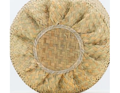 Sac rond en jonc de mer pliant (Diamètre 35 cm)