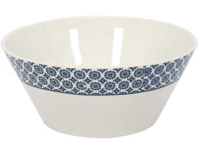 Saladier en porcelaine Cottage 24 cm (Bleu)