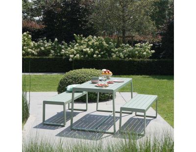 Salon de jardin en aluminium vert d'eau Rio