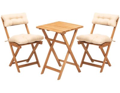 Salon de jardin en bois 2 places Mycos
