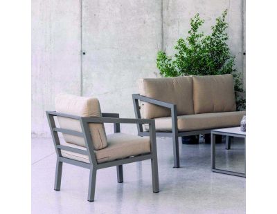 Salon de jardin détente en aluminium 4 places Acapulco