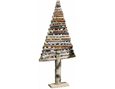 Sapin décoratif en bouleau motif chevron (Moyen modèle)