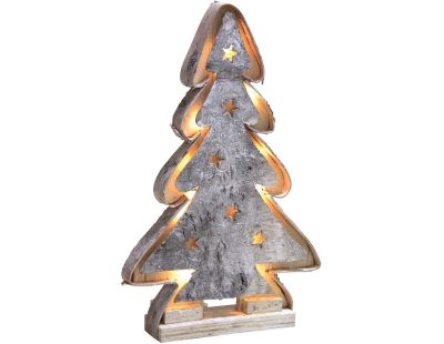 Sapin décoratif en bouleau avec led (65 cm)