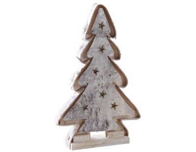 Sapin décoratif en bouleau avec led (65 cm)