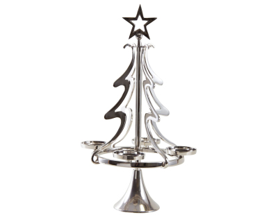 Sapin porte bougie en aluminium (Hauteur 56cm)