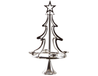 Sapin porte bougie en aluminium (Hauteur 73cm)