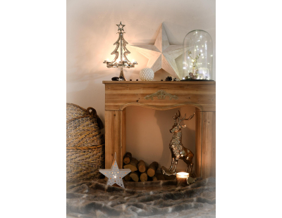 Sapin porte bougie en aluminium (Hauteur 73cm)