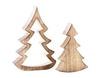Sapins gigognes en manguier (Lot de 2)