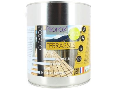 Saturateur pour bois extérieurs origine végétale 2 en 1 terrasses Oleasol (5 litres)