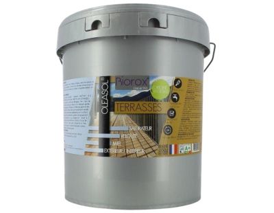 Saturateur pour bois extérieurs origine végétale 2 en 1 terrasses Oleasol (15 litres)