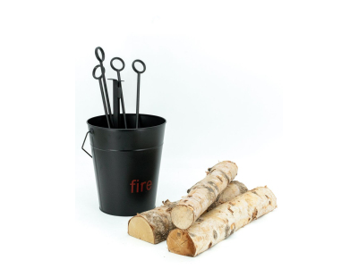 Seau 4 accessoires cheminée Fire
