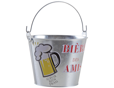 Seau à bière des amis avec décapsuleur