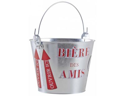 Seau à bière des amis avec décapsuleur