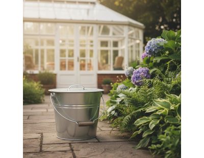 Composteur en métal galvanisé (Rond 10 Litres)