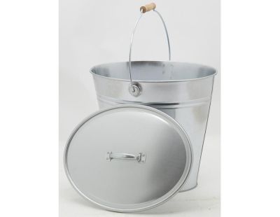 Seau En Métal Galvanisé Highlands 12 Litres - Robuste Et Antirouille - Pour Le Jardin Et Le Nettoyage