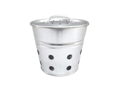 Seau vermicomposteur en acier galvanisé 5 Litres