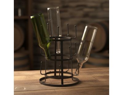 Séchoir à bouteilles en métal