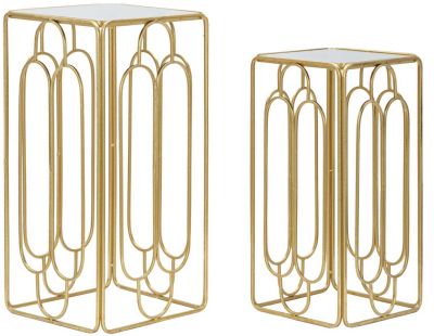 Selettes en métal doré Holdery (Lot de 2)