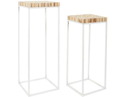 Sellette gigogne rondin (Lot de 2)