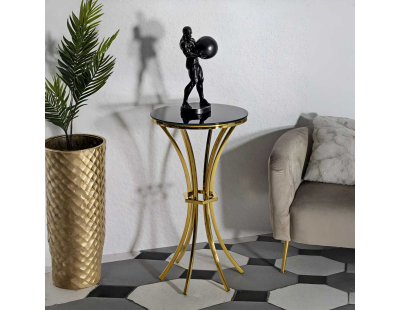 Sellette en métal et verre Shanty (50 x 92 cm)