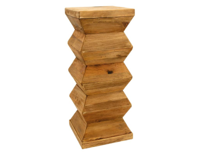 Sellette totem en bois recyclé REWOOD