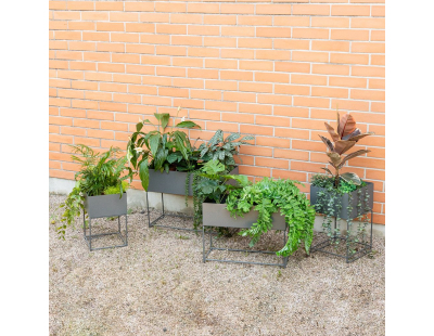 Sellettes de jardin en métal (Lot de 2) (Carré)