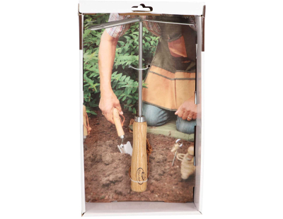 Serfouette double en acier inoxydable et bois de frêne