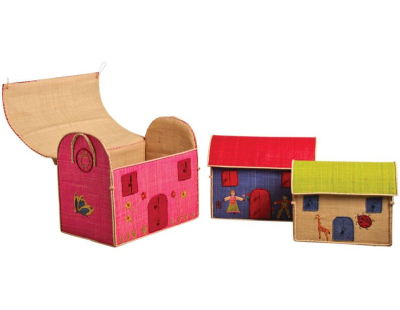 Coffres à jouets colorés (Lot de 3)