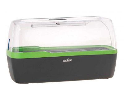 Serre d'intérieur Boqube plus led (Anthracite et vert)