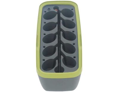 Serre d'intérieur Boqube plus led (Anthracite et vert)