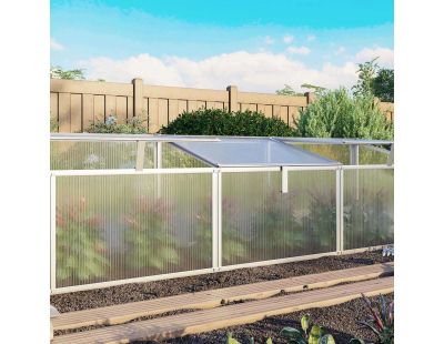 Serre potagère en aluminium anodisé Gaia (0.9 m²)