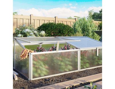 Serre potagère en aluminium anodisé Gaia (1.2 m²)